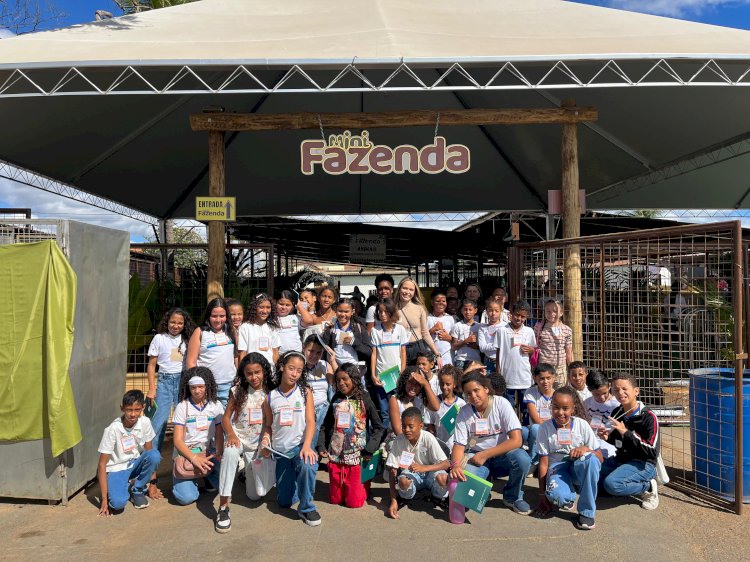 Alunos da Rede Municipal vivenciam o mundo agropecuário na 52ª Expomontes