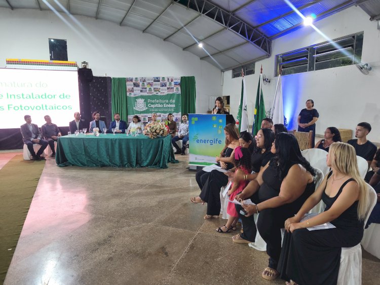 Prefeitura de Capitão Enéas fortalece a qualificação profissional com formatura de instaladores de sistemas fotovoltaicos