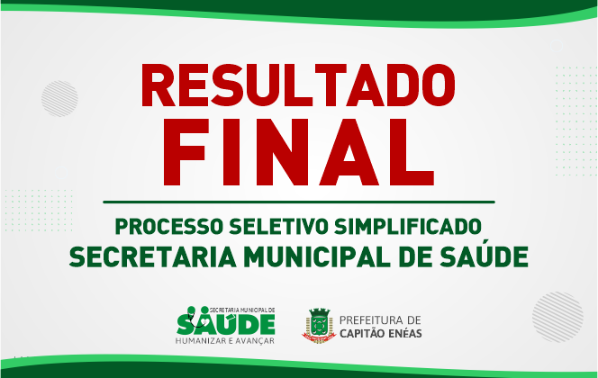 RESULTADO FINAL – PROCESSO SELETIVO