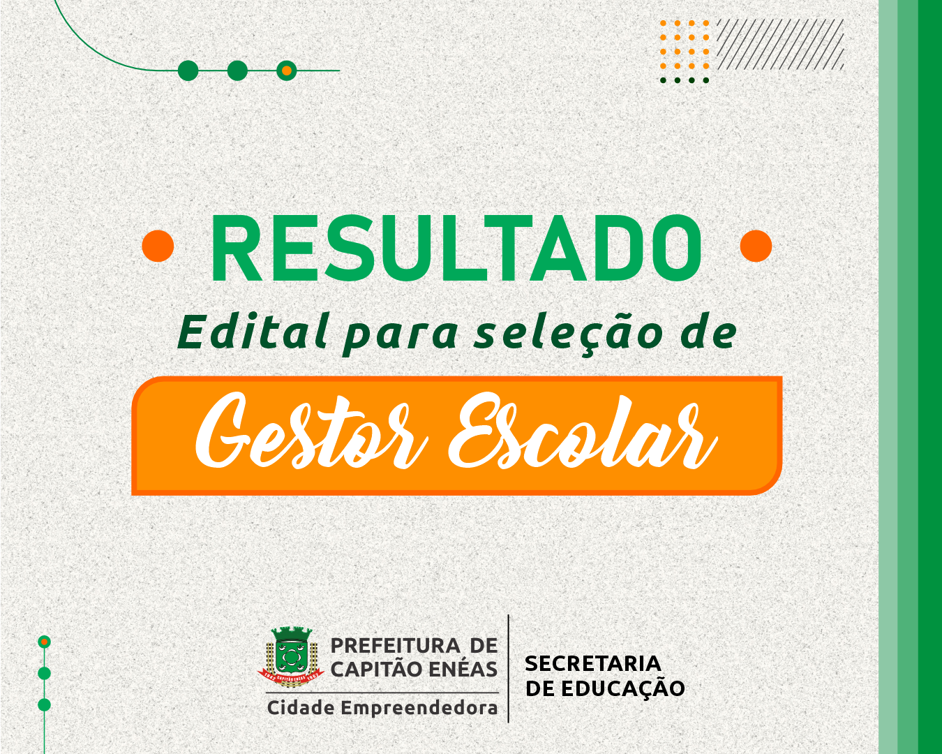 RESULTADO FINAL – SELEÇÃO GESTOR ESCOLAR