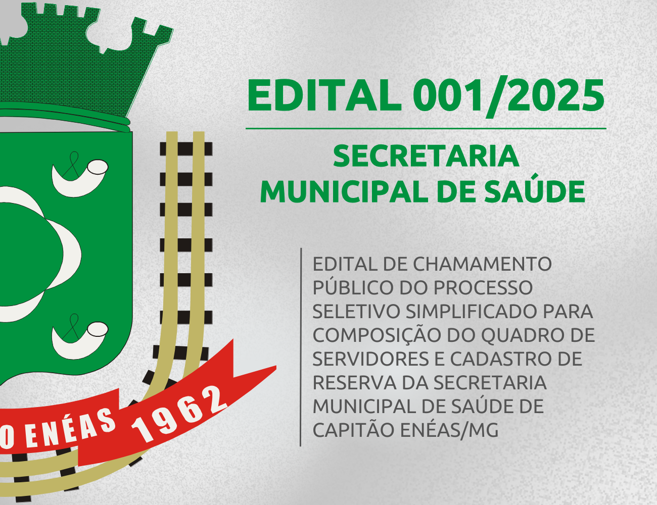 Edital 001/2025 – Secretaria Municipal de Saúde
