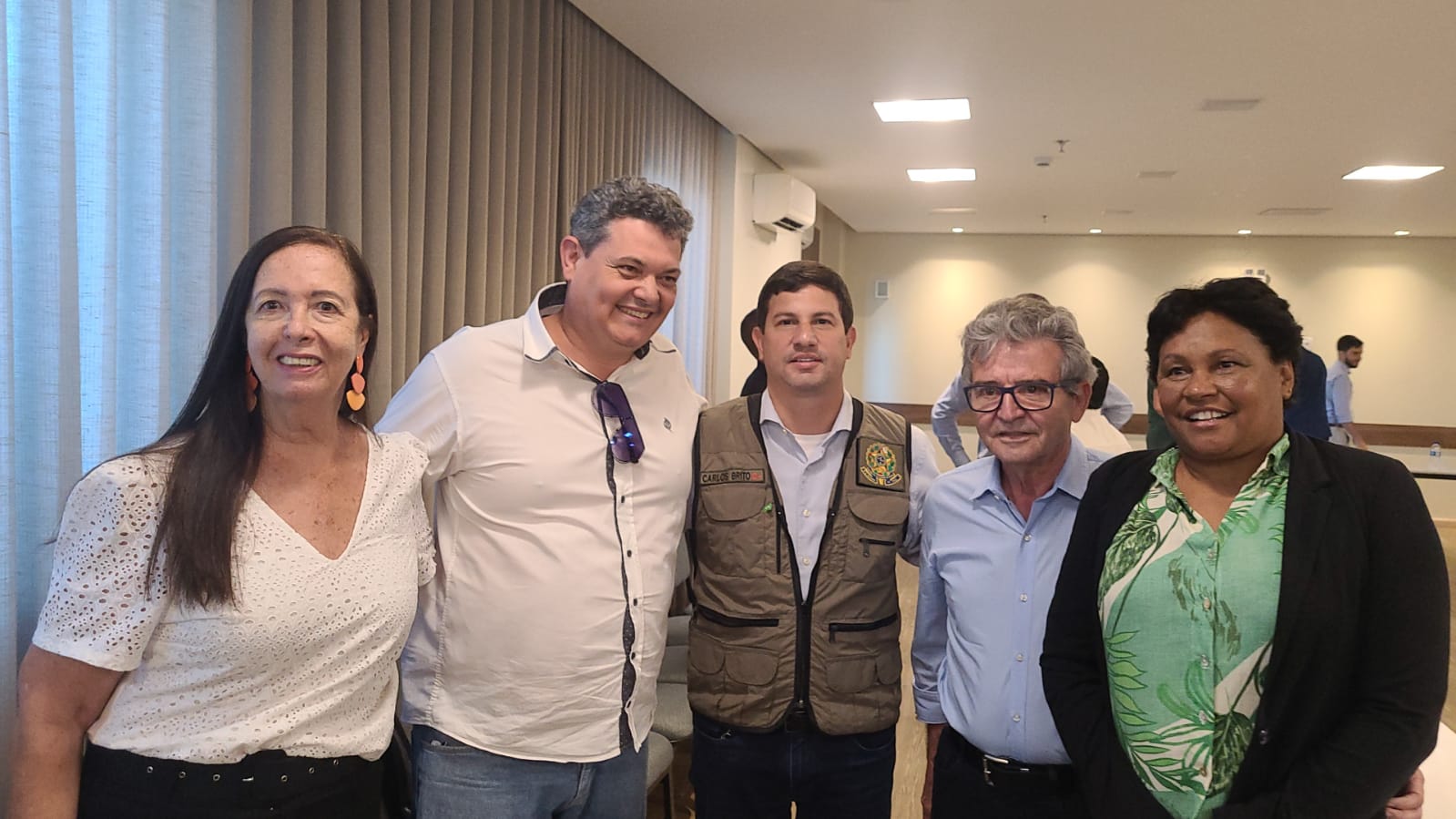 Capitão Enéas no encontro com o Ministro Carlos Brito