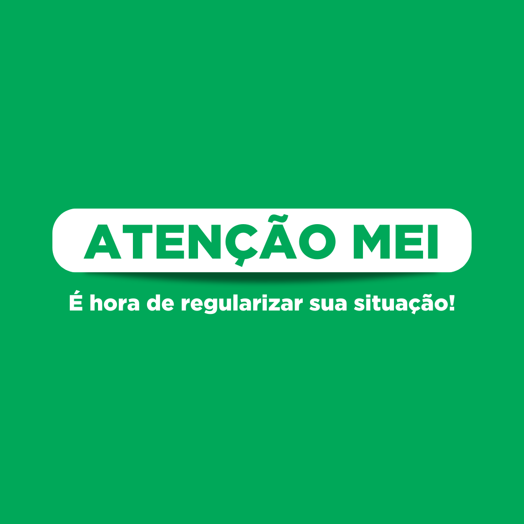 “É hora de regularizar sua situação, MEI!”