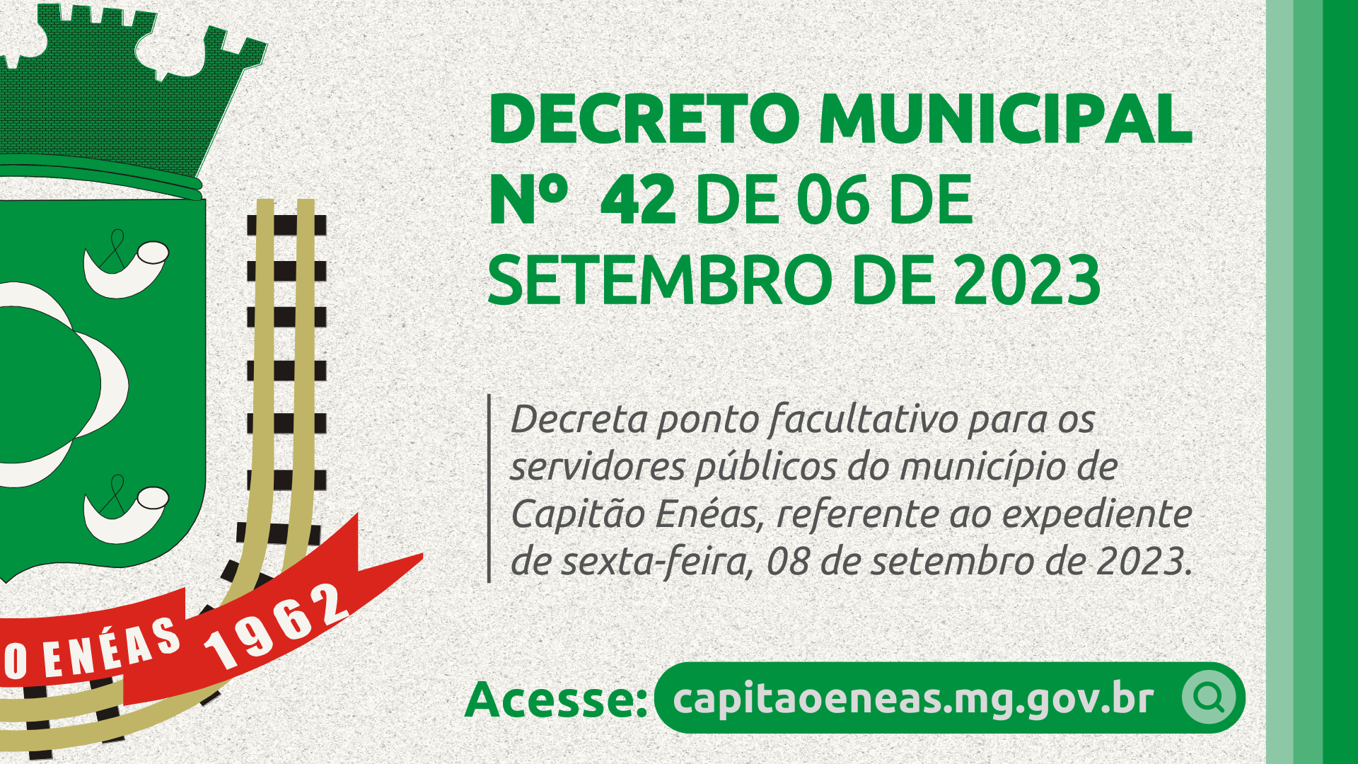 DECRETO MUNICIPAL Nº 42 DE 06 DE SETEMBRO DE 2023