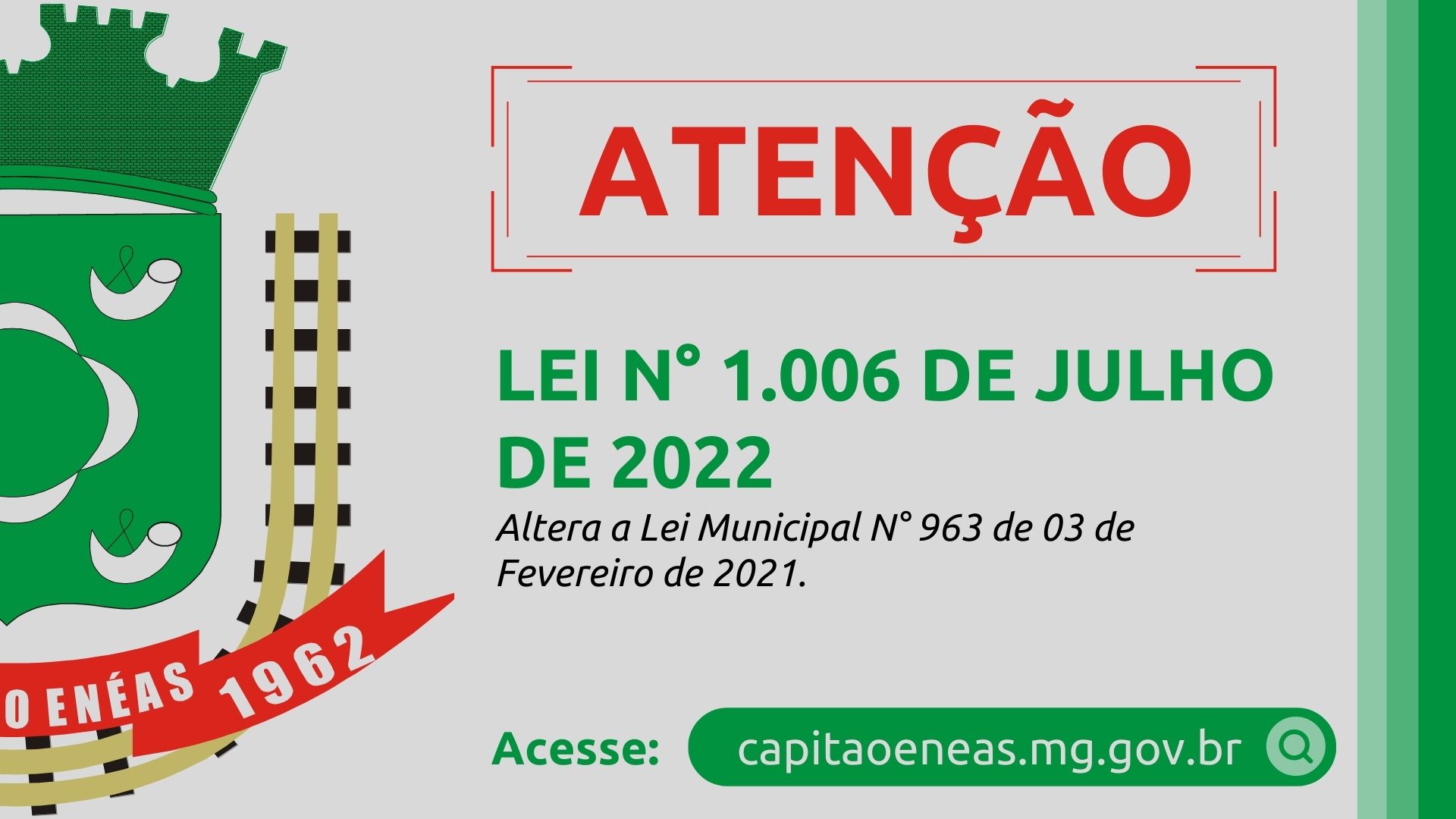 Lei N° 1.006 de julho de 2022