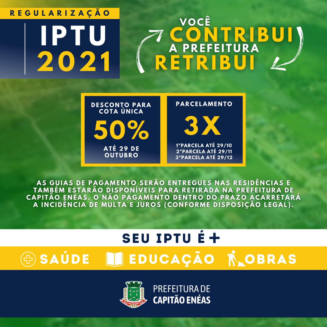 IPTU 2021 – CAPITÃO ENÉAS