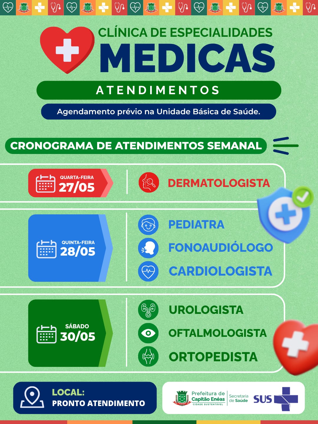 Mais especialidades, mais cuidado e mais saúde para a nossa população!