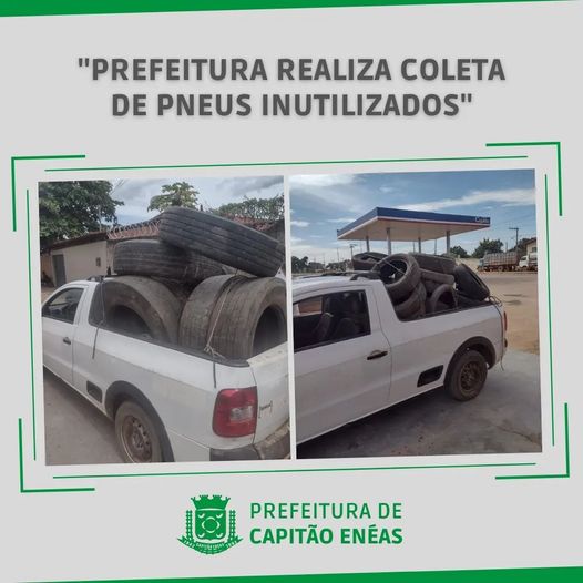 Prefeitura realiza coleta de pneus inutilizados