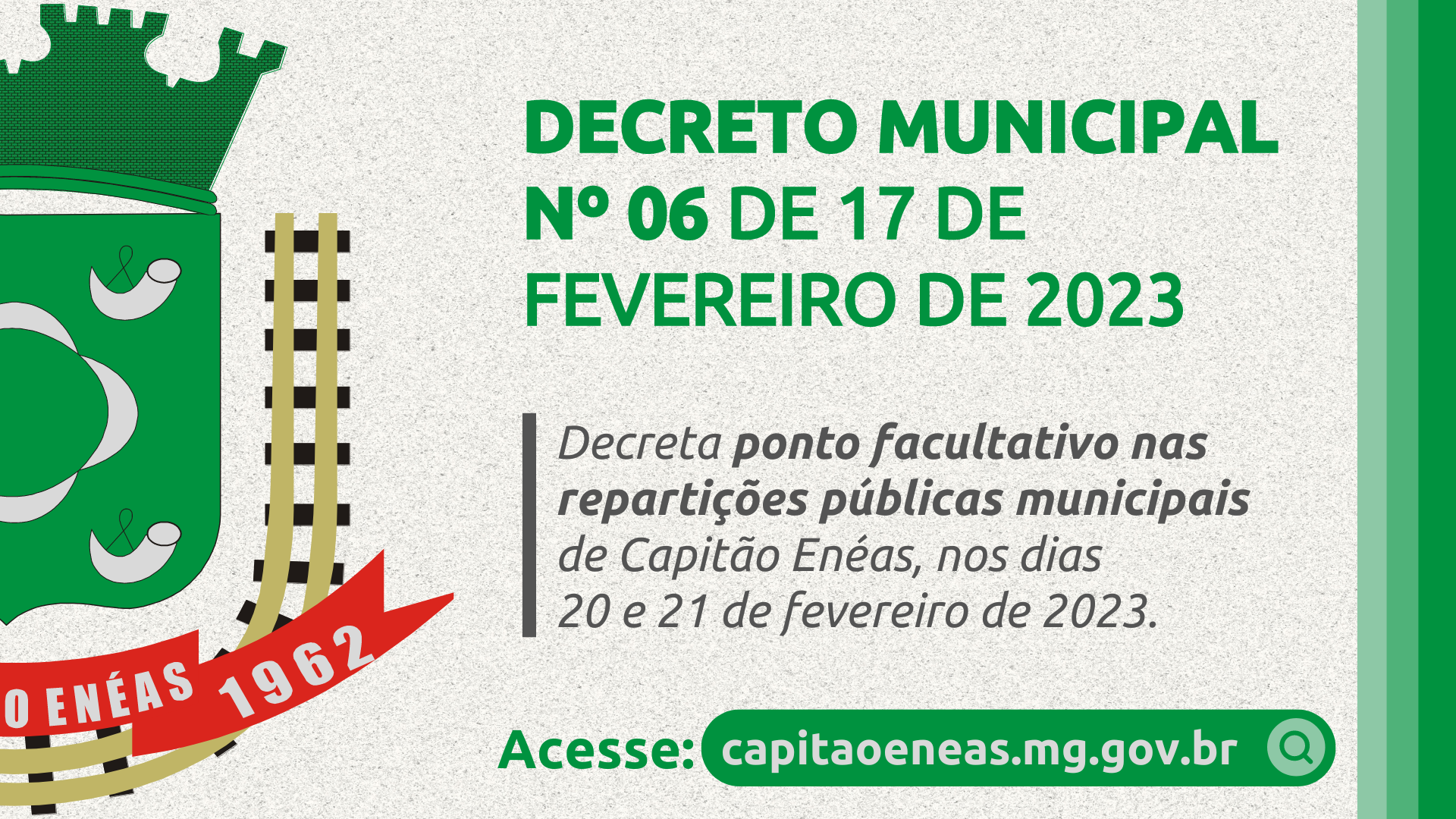 DECRETO MUNICIPAL Nº 06 DE 17 DE FEVEREIRO DE 2023