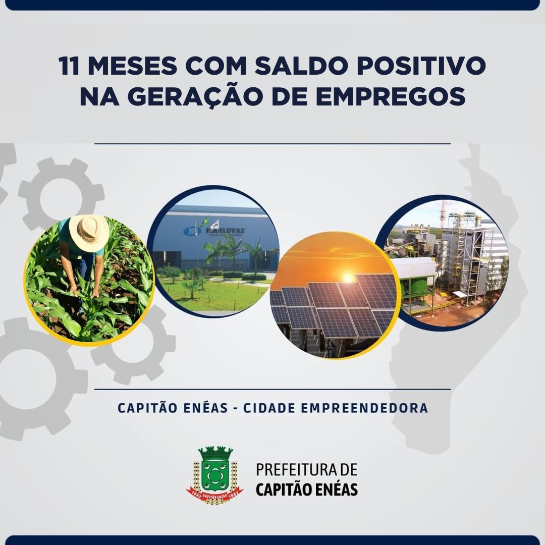 Capitão Enéas é destaque na geração de empregos